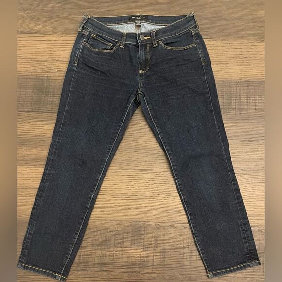 Banana Republic Factory Skinny Capri Dark Wash Jeans - Picture 1 of 7